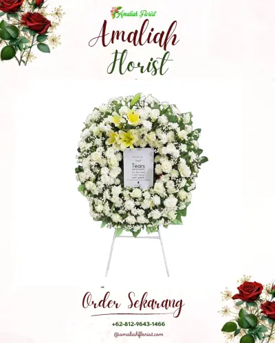 Krans Bunga Duka Cita di Sedandan